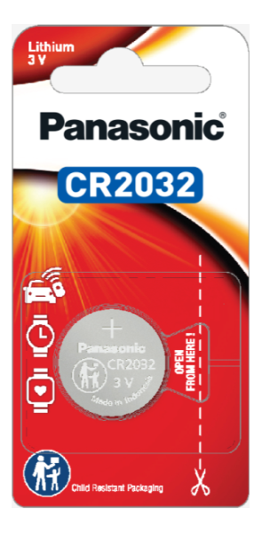 Image for CR-2032PT ถ่านพานาเม็ดกระดุมลิเธียม