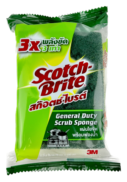 Image for 3M สก๊อตช์ไบรต์ใยขัด+ฟองน้ำ3*4