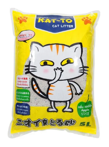 Image for ทรายแมว 5ลิตร แอปเปิ้ล kat-to