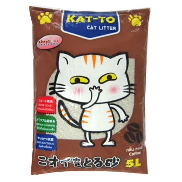 Image for ทรายแมว 5ลิตร กาแฟ kat-to