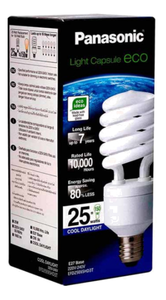 Image for 25 วัตต์ หลอดอีโค-สไปรัล แสงขาว