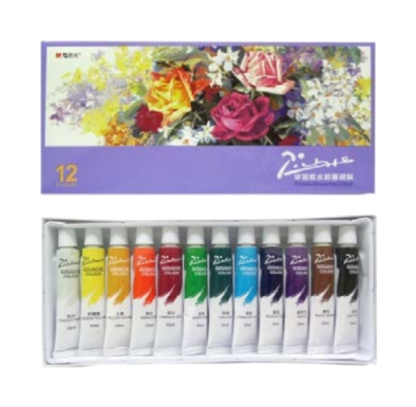 Image for สีกว็อช 12สี 12ml (สีฝุ่นน้ำ) LPL97606