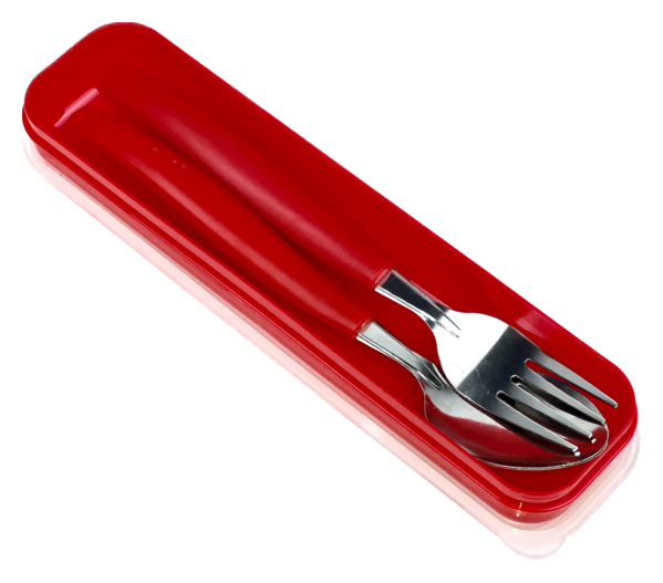 Image for ช้อนส้อม+กล่องพลาสติก 5287
