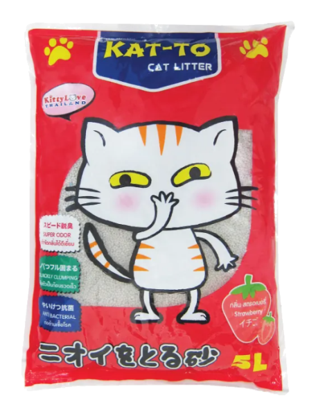 Image for ทรายแมว 5ลิตร สตรอเบอรี่ kat-to